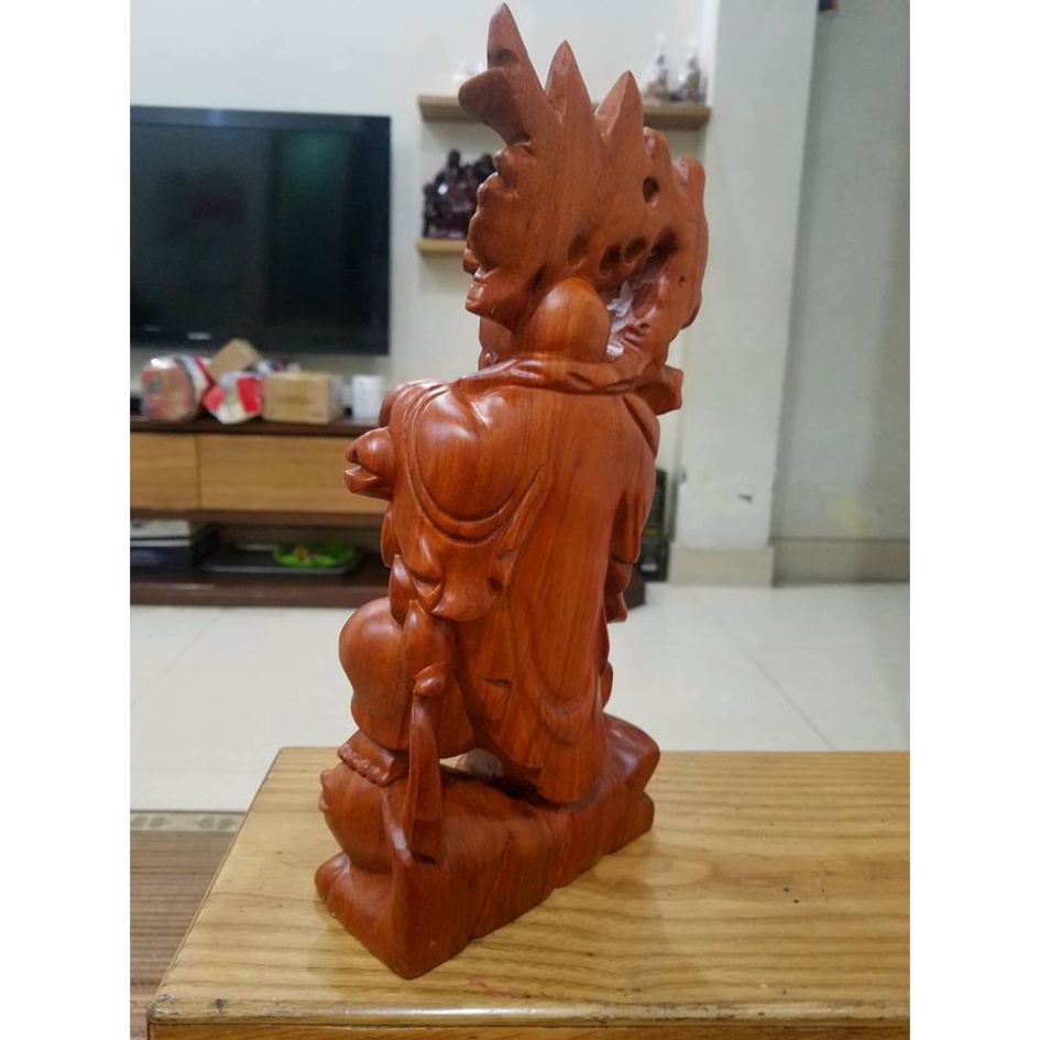 [GIA RE] tượng phật di lặc cao 30 gỗ hương