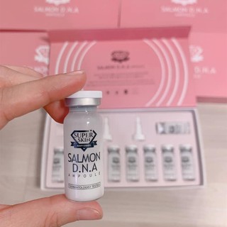 1 hộp 10 ống tế bào gốc cá hồi super skin salmon dna ampoule.