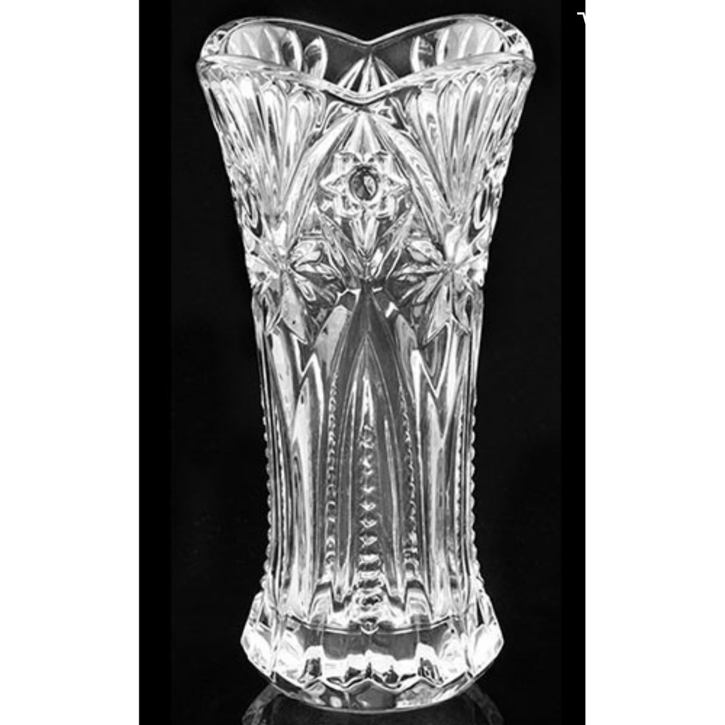 Bình hoa thủy tinh trắng 20cm