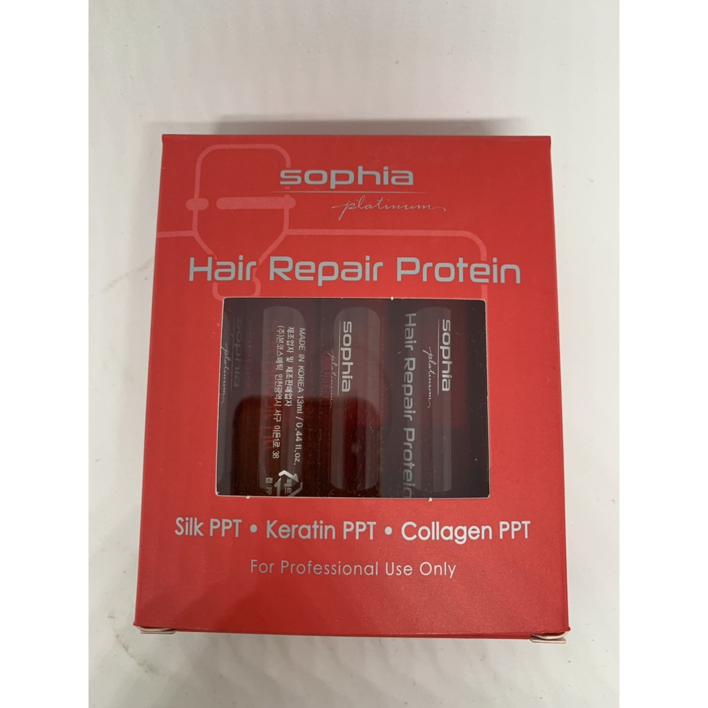 Protein phục hồi tóc hư nát Sophia Platinum Hair Repair Protein 13mlx10 ( thần dược)