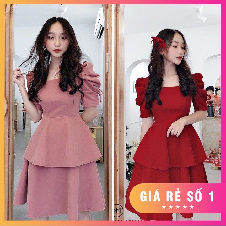 ĐẦM TIỂU THƯ TAY PHỒNG ĐỦ SIZE S,M,L,XL,XXL - K3