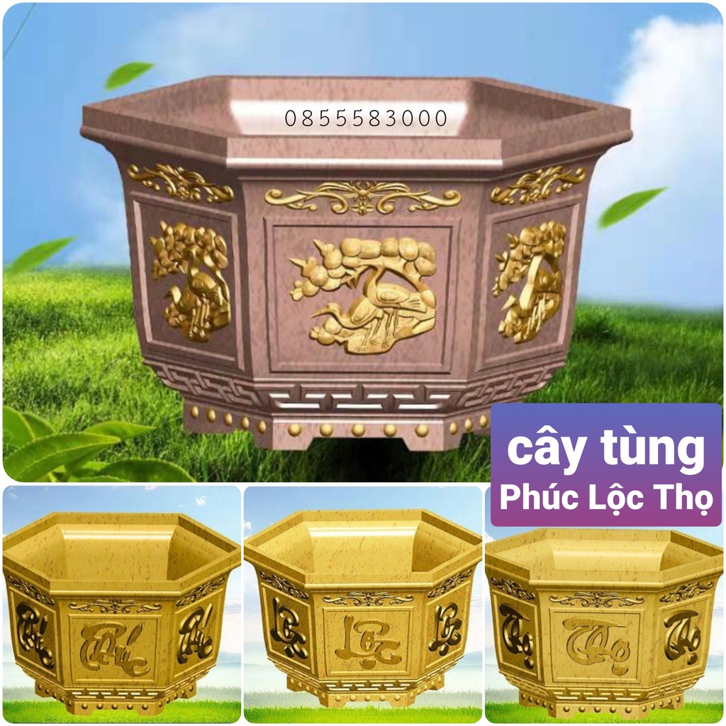 khuôn đúc chậu cảnh lục giác 35 (khuôn chậu ABS có lòng trong)