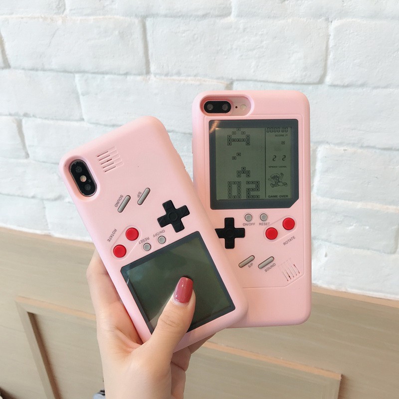 Ốp lưng nhựa tích hợp máy chơi game cho iPhone 6 6S 7 8 6P 7P 8P X XS Max XR