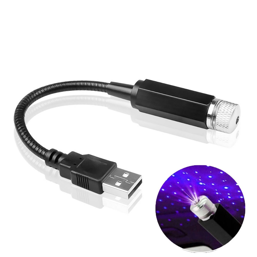 Đèn LED Chiếu Trần Xe Hơi Tạo Hiệu Ứng Bầu Trời Sao Màu Galaxy Có Thể Điều Chỉnh Độ Sáng