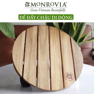 Đế lót để chậu cây có bánh xe MONROVIA làm giá đỡ kệ hoa cây cảnh