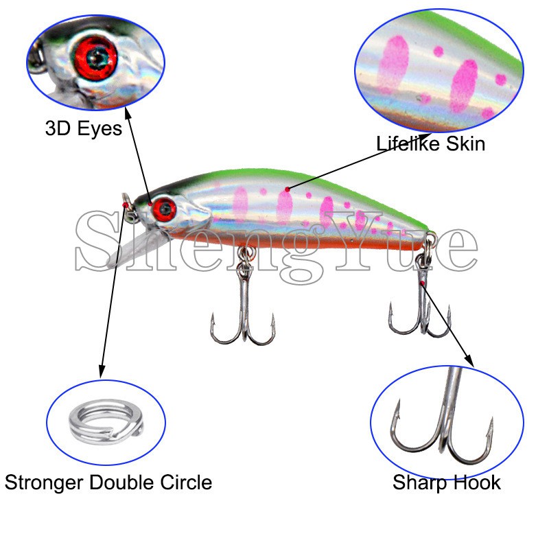 Mồi Giả Thu Hút Câu Cá Hiệu Quả 5.5Cm/6.5g