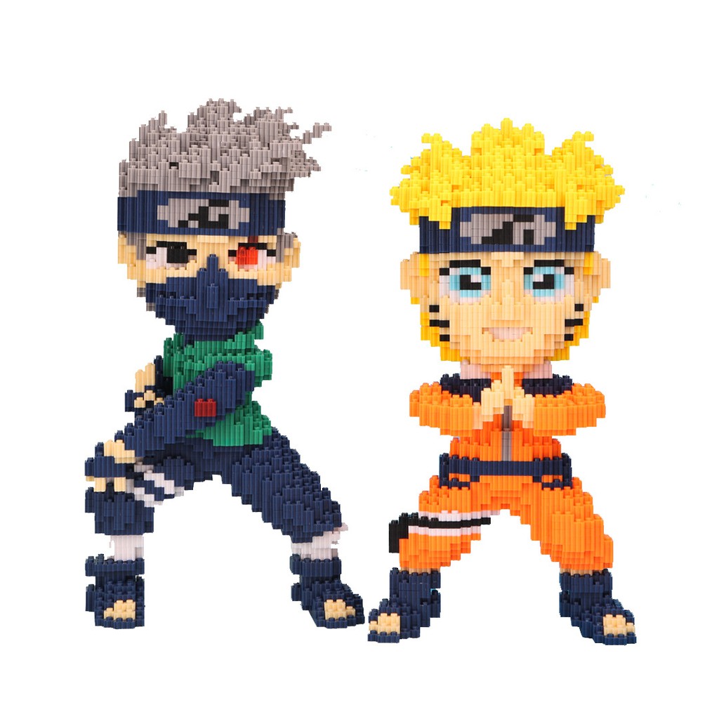 {NARUTO} - LẮP RÁP XẾP HÌNH NANOBLOCKS NHIỀU KHỐI NHỎ NHÂN VẬT HOẠT HÌNH - 1 HỌP 1 CON