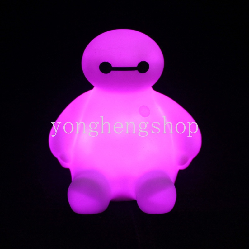Đèn LED Để Bàn 7 Màu Hình Siêu Anh Hùng 6 BayMax Dễ Thương