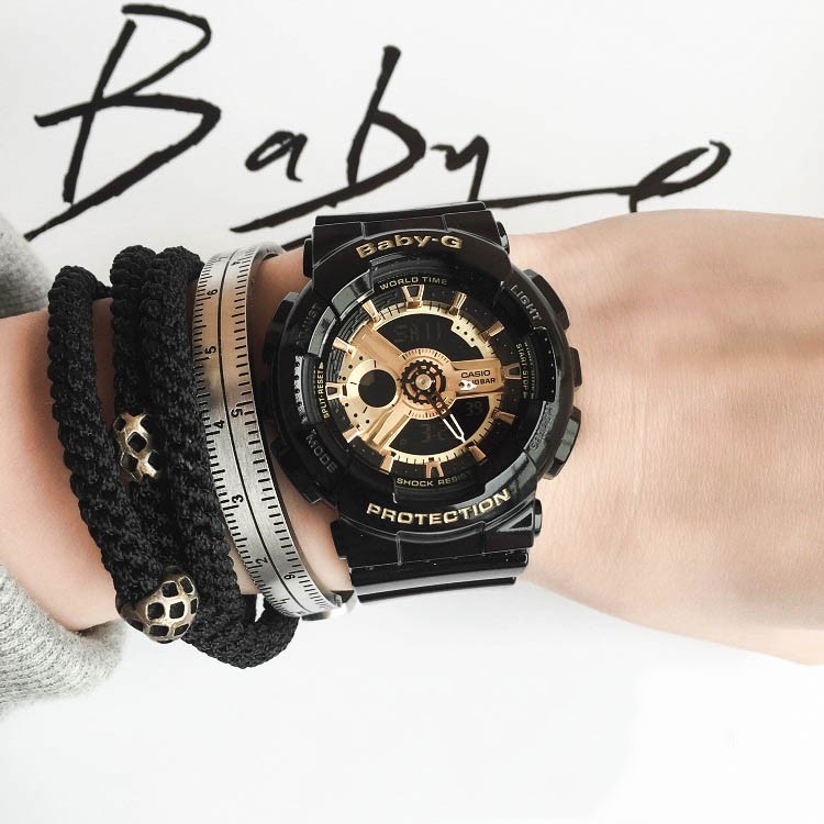 Đồng hồ nữ dây nhựa Casio Baby-G chính hãng Anh Khuê BA-110-1ADR