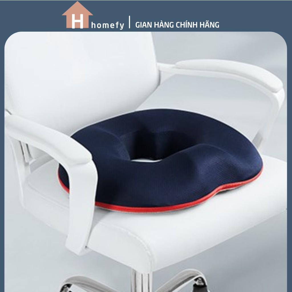 Đệm Ngồi Lót Ghế Gỗ, Ghế Văn Phòng Cao Cấp 3D Thoáng Khí Công Thái Học Cho Người Mới Phẫu Thuật, Bị Trĩ Homefy AN02