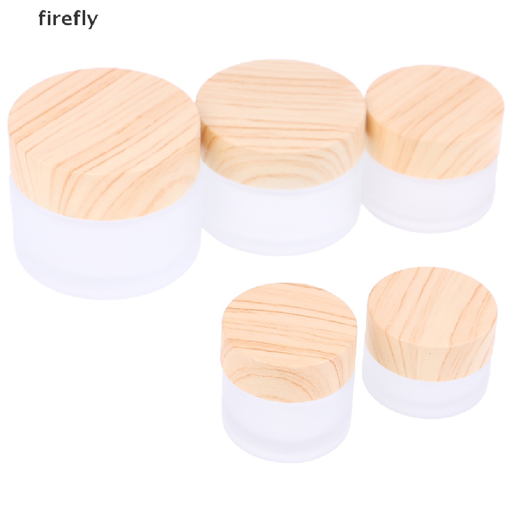 [Hàng mới về] Lọ thủy tinh mờ đựng kem trang điểm rỗng 5g 10g 15g 30g 50g