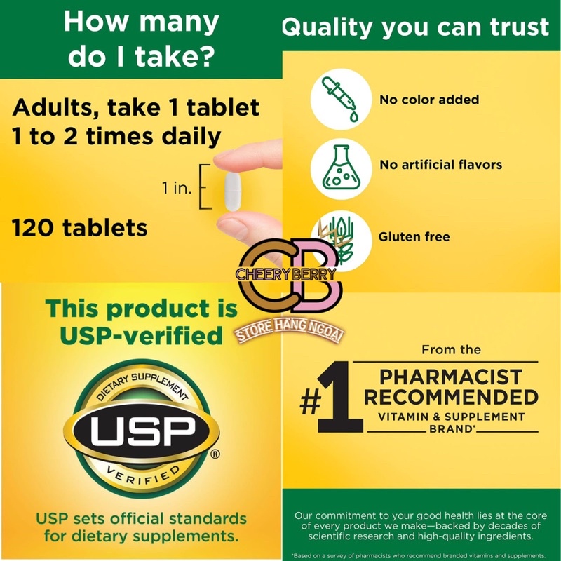 Viên Uống Nature Made Calcium 600mg + Vitamin D3 100 viên - USA 🇺🇸