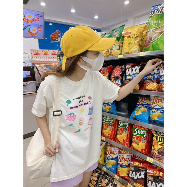 ATTK885 - Áo thun in hình What's in Supermarket