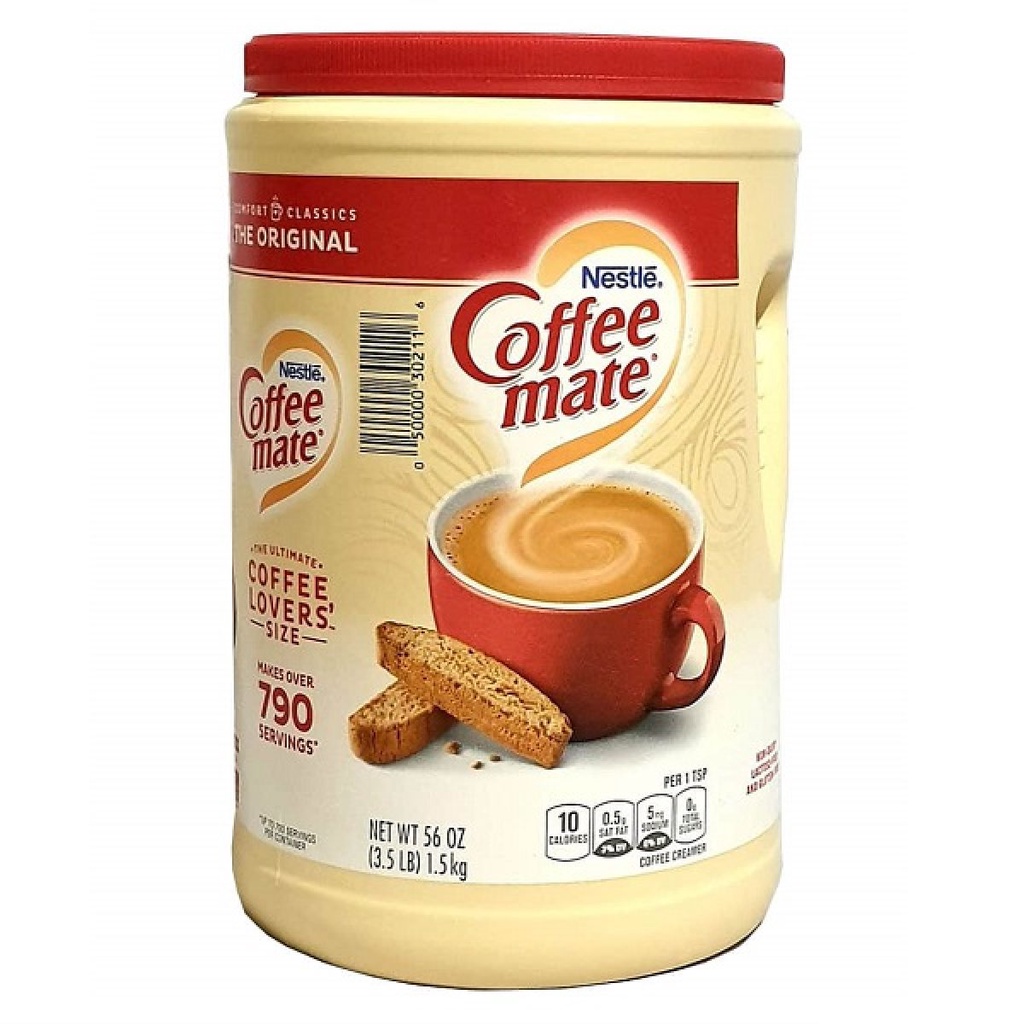 Bột Kem Pha Cafe Coffee Mate The Original Powdered Coffee Creamer Nestle Mỹ 1,5kg. Date 11/2023