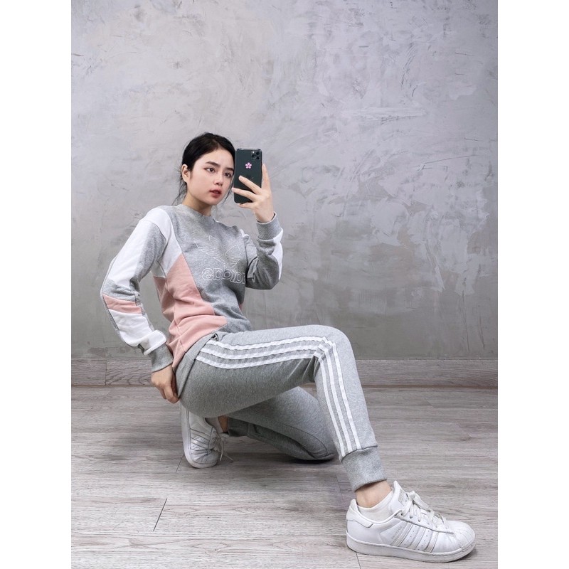 | Ảnh Thật | Quần Das Jogger Xám Nữ