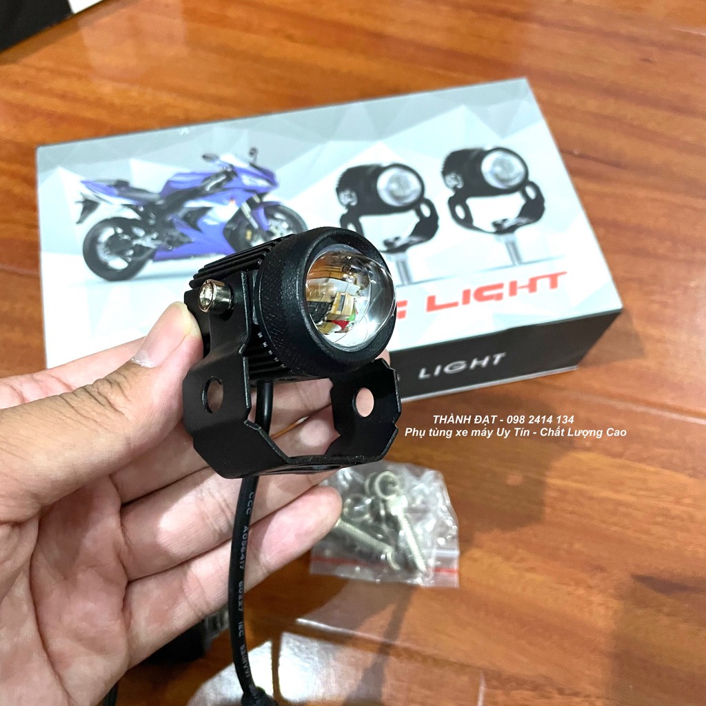 (TẶNG Công Tắc Free)Đèn led trợ sáng mini 3 chế độ sáng loại 1 nguồn nhôm cao cấp chất lượng &lt;BẢO HÀNH 6THANG&gt;