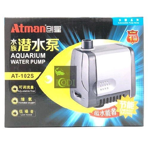 Máy bơm Atman 102s tiết kiệm điện cho hồ cá cảnh