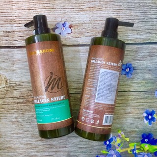  Hấp dầu (Kem ủ tóc) phục hồi tóc hư tổn Smoothing Collagen Nature Masaroni 800ml