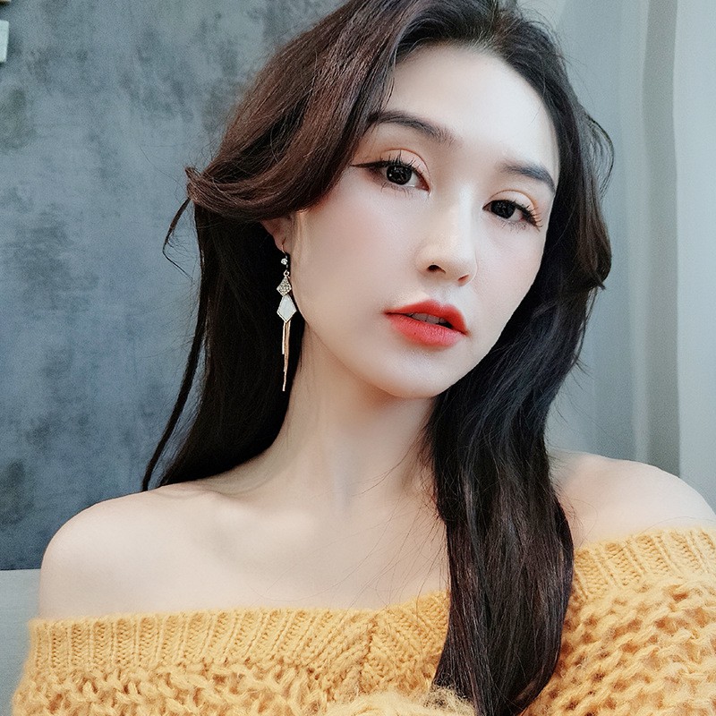 🔥 Khuyên tai nữ tua rua dáng dài nhỏ xinh Hàn Quốc - Bông tai BT130