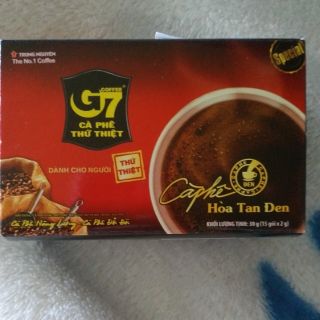 Cafe G7 hòa tan đen không đường 30g (15 gói*2g)