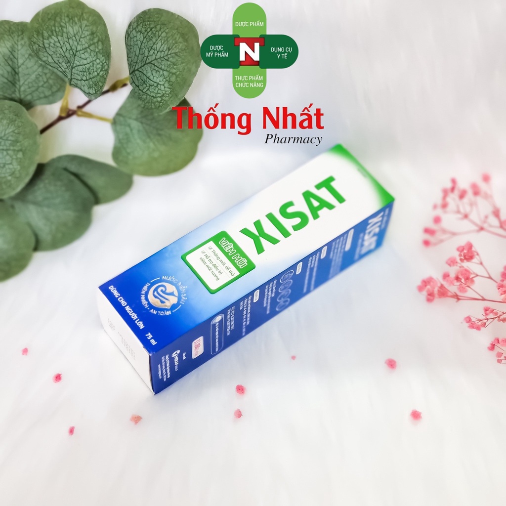 Dung dịch xịt mũi hỗ trợ làm sạch, thông mũi cho người lớn xanh lá, xanh dương XISAT 75ml