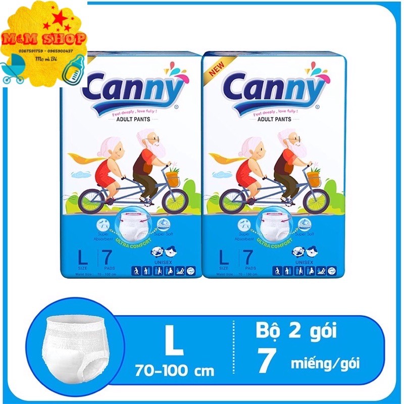 20 gói Tã Quần Người Lớn Canny M8/L7