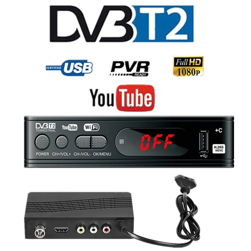 Đầu Thu Stb Dvb T2 Hd Kỹ Thuật Số Fhd H.264 Mpeg-2 / 4 Pvr