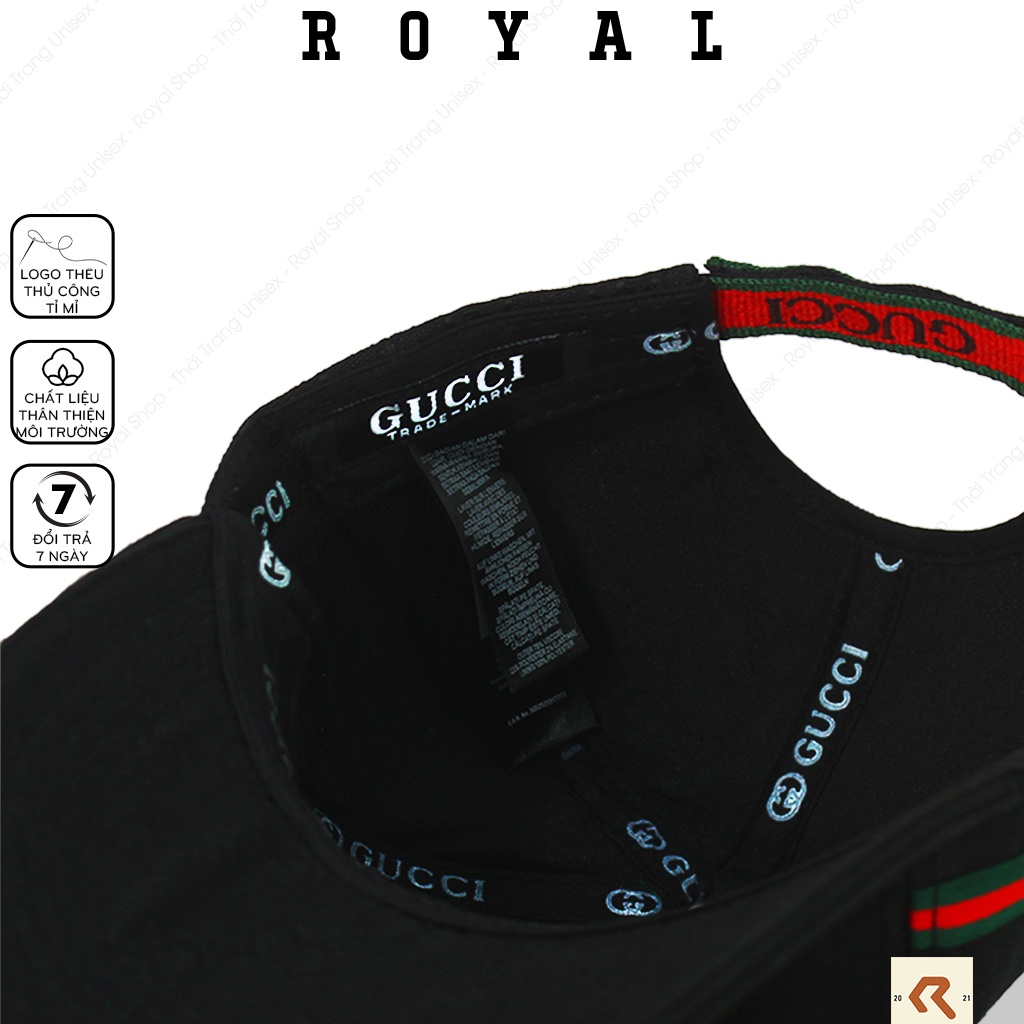 Mũ Lưỡi Trai Nón Lưỡi Trai Nam Nữ GC Vải Kaki Cotton Hàn gucci Nón Kết - Royal Caps