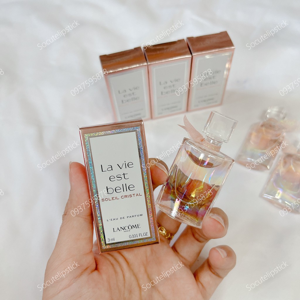 Nước Hoa Lancome La Vie Est Belle Soleil Cristal Mini 3ml - Lavie Est Belle Flower Of Happiness Mini 4ml