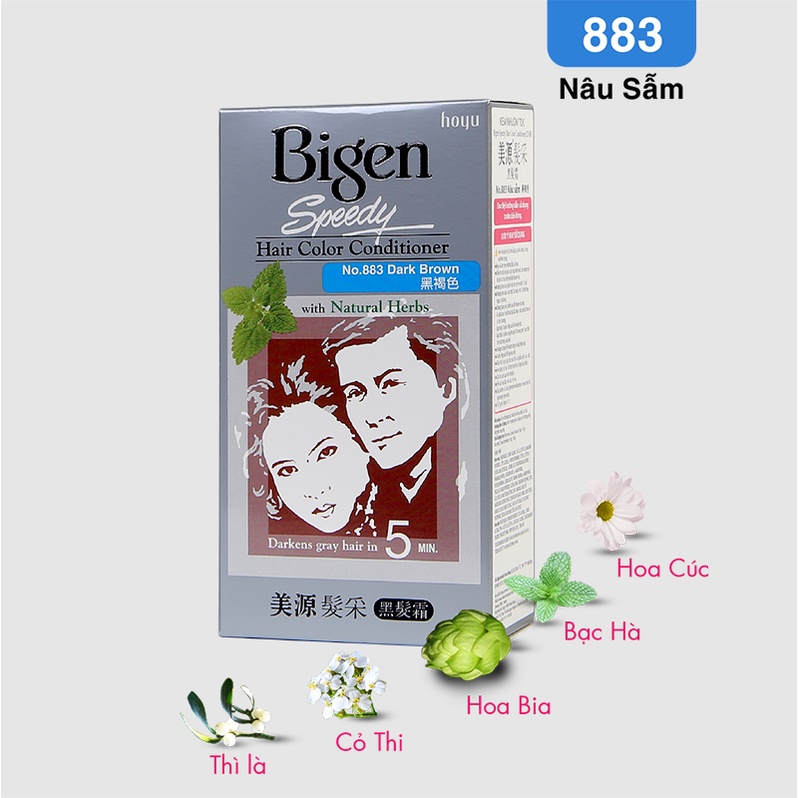 Thuốc nhuộm tóc BIGEN xám Speedy Hair Color Conditioner