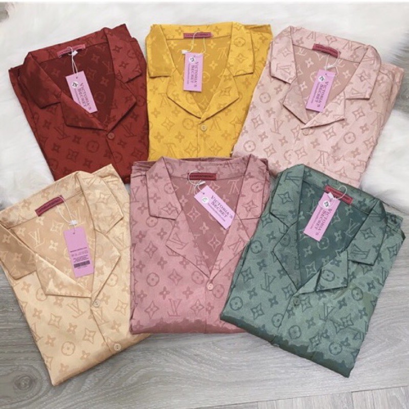  [KÈM VIDEO] Đồ Ngủ 💚 Đồ Bộ Pijama Lụa Gấm Quần Lửng Chất Liệu Gấm Tơ Mát Lịm | BigBuy360 - bigbuy360.vn