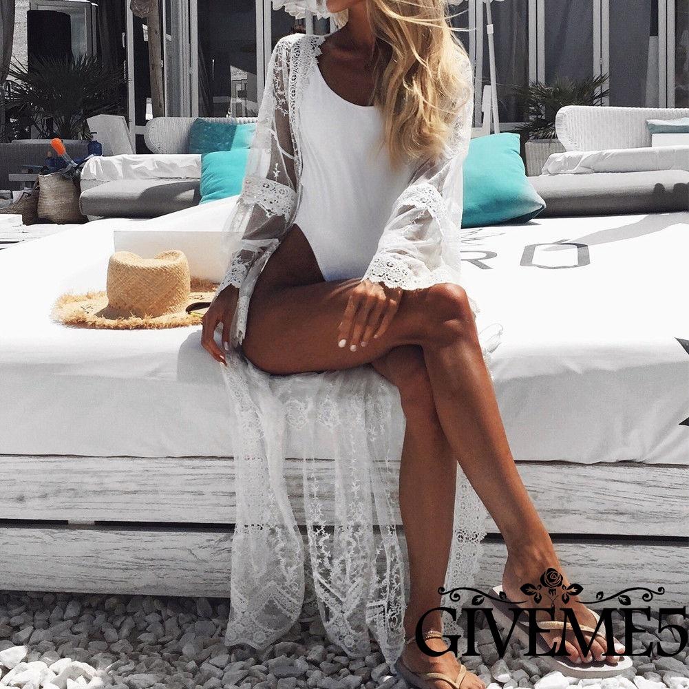 Đồ bơi thêu ren màu trắng thời trang dành cho nữ | BigBuy360 - bigbuy360.vn