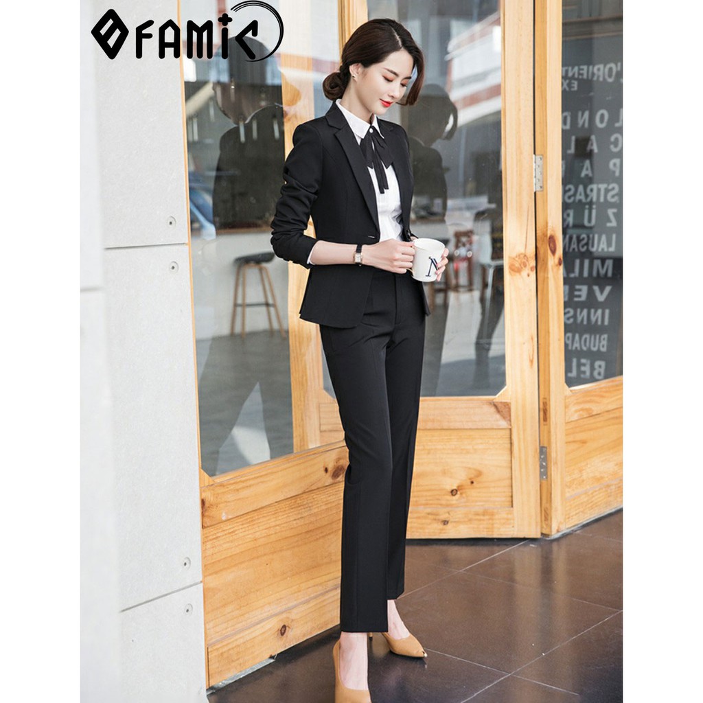 Vest Nữ Hàn Quốc ❤️𝑭𝑹𝑬𝑬𝑺𝑯𝑰𝑷❤️ Giảm 5K khi nhập mã [ AO BLAZER ] Bộ Vest Nữ Công Sở Hàn Quốc Gồm Áo và Quần Dài | BigBuy360 - bigbuy360.vn