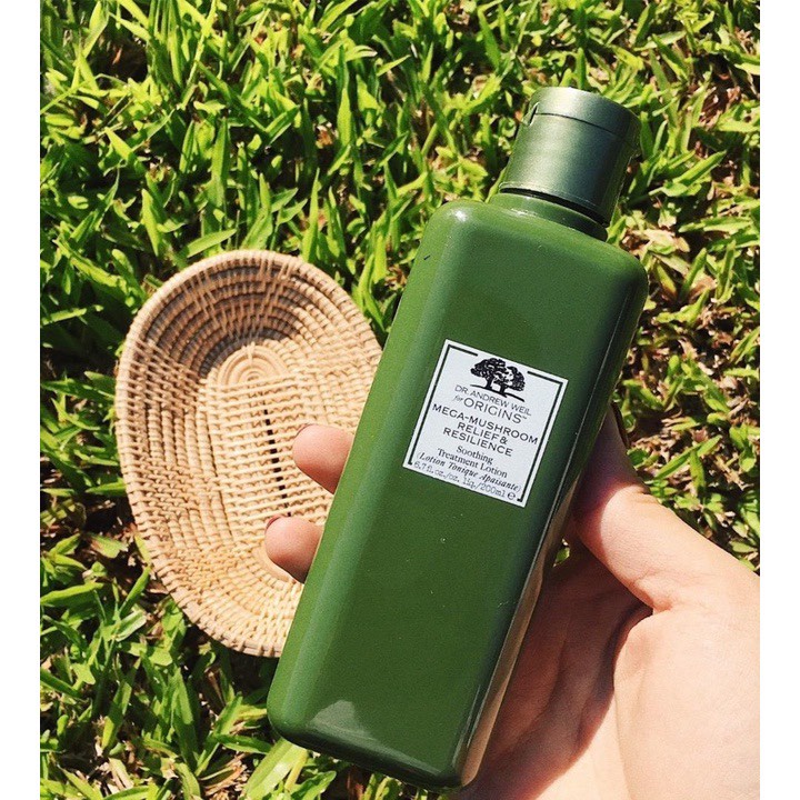 Toner nấm Origins Mega-Mushroom Skin Relief Smoothing Treatment
