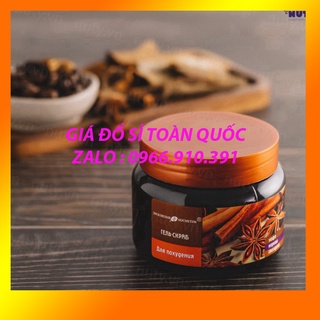 Tẩy da chết body Nga chiết xuất từ quế hồi, cà phê 350gr, kem tẩy tế bào da chết toàn thân