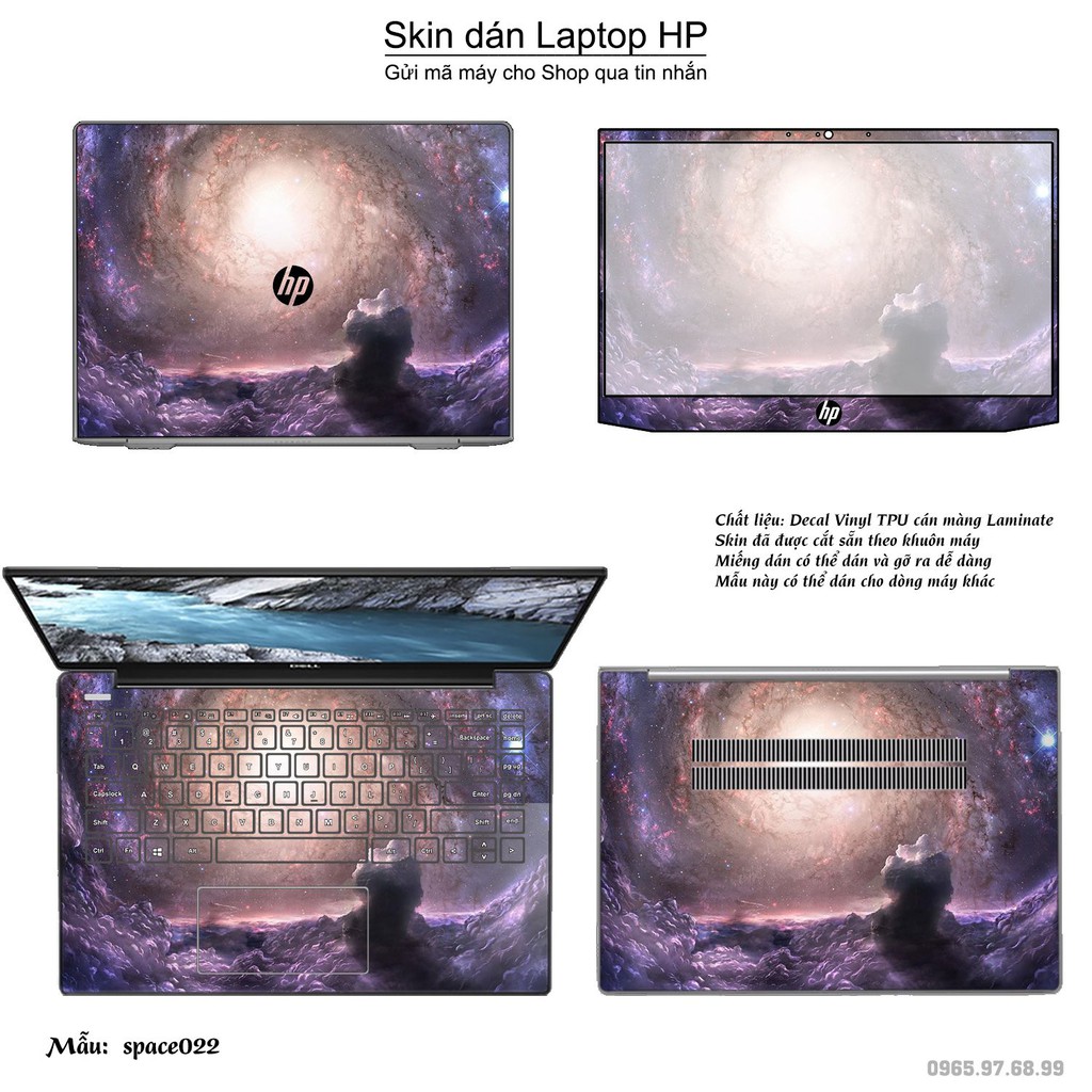 Skin dán Laptop HP in hình không gian _nhiều mẫu 4 (inbox mã máy cho Shop)