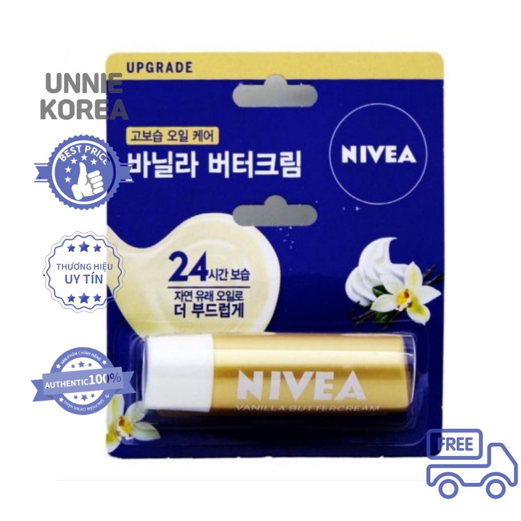 [Nivea-dưỡng môi] Son dưỡng môi Nivea Vanilla Buttercream