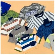 Set 2 Áo thun tay ngắn bé trai size đại Carter + Oshkosh , size 4T - 14T. Việt Nam xuất xịn