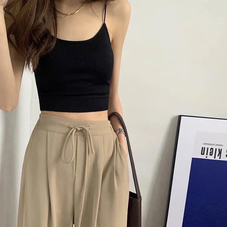 QUẦN ỐNG RỘNG LƯNG CAO CHẤT TRƯỢT HOT TREND 2022