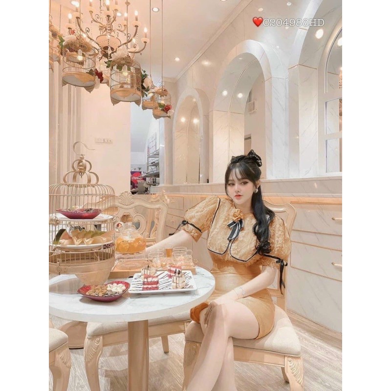 đầm ren phối tiểu thư bigsize siêu xinh 55kg-90kg✅ | BigBuy360 - bigbuy360.vn