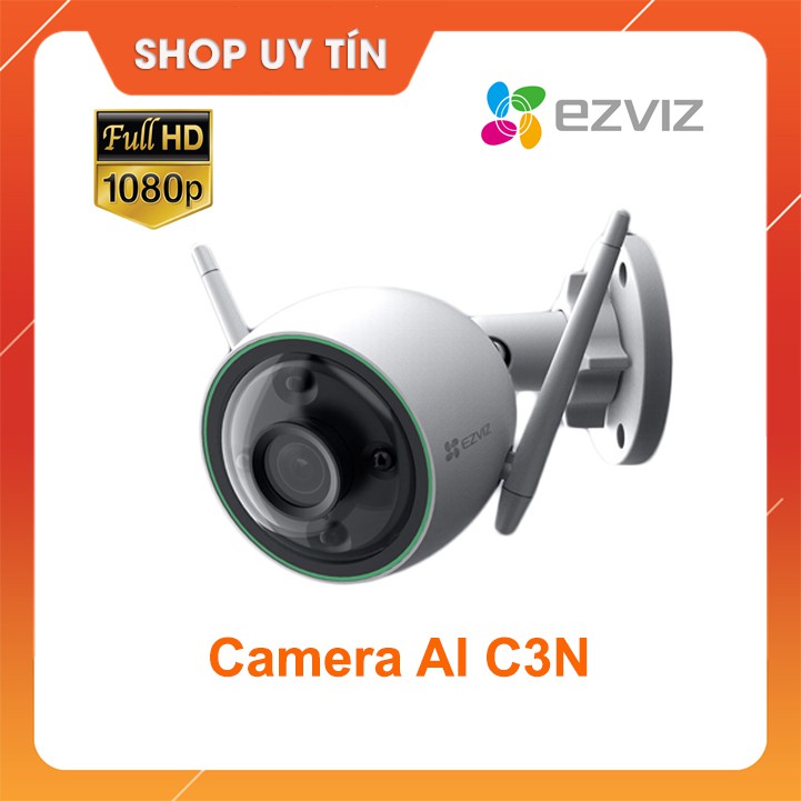 Camera EZVIZ C3N CS-CV310 thông minh ghi hình màu ban đêm, tích hợp AI phát hiện người