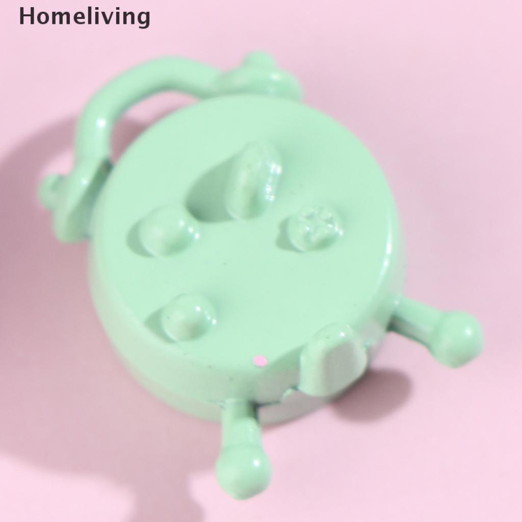 Đồng Hồ Báo Thức Mini Bằng Kim Loại Trang Trí Nhà Búp Bê