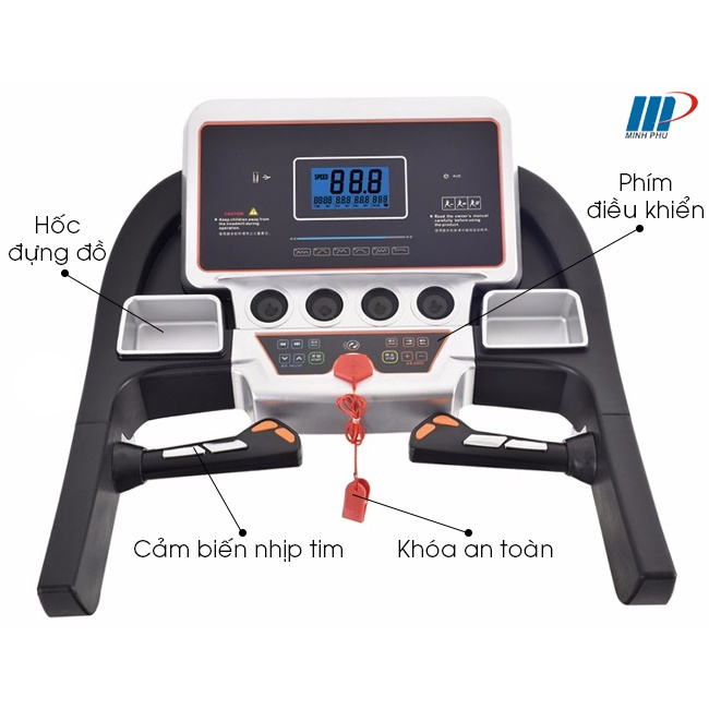 [NEW 2022] Máy chạy bộ điện đa năng Pro Fitness PF-114D ✅ Máy chạy bộ cho gia đình động cơ 3.0HP - nâng độ dốc tự động