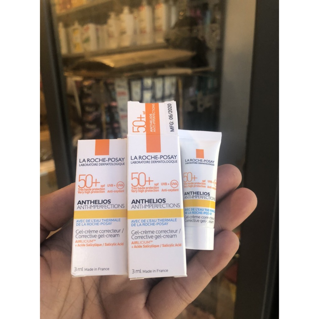 (hàng Sample)Kem Chống Nắng  Kiểm Soát Dầu La Roche-Posay Anthelios XL  SPF 50+ UVB & UVA  3m