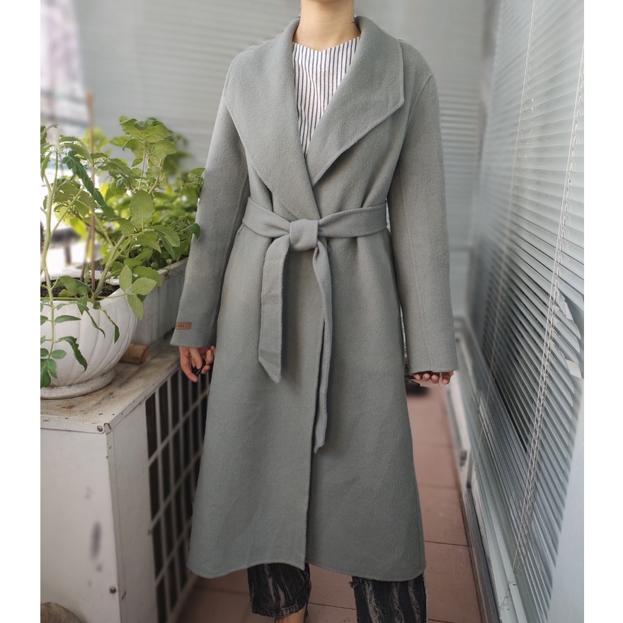 Áo khoác Măng tô Dạ Hàn second-hand, áo mangto, Trench coat Big size, free size- Đồ Si Bon MT13