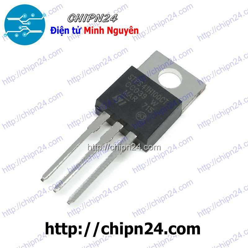 [1 CON] Diode STPS41H100CT TO-220 40A 100V (41H100CT 41H100) [Diode Schottky]