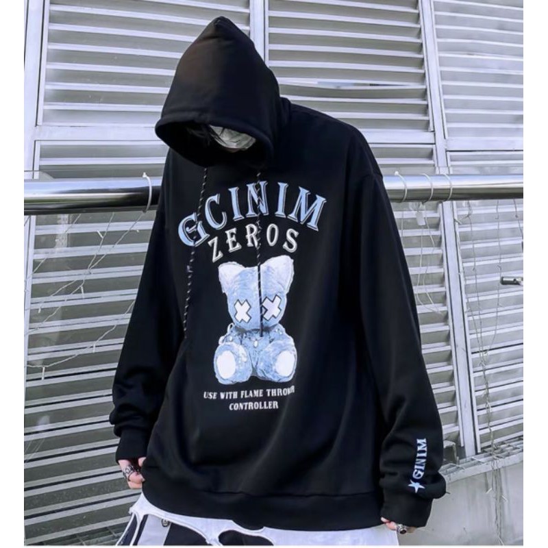 [ VẢI NỈ - SIÊU ĐẸP ] Áo Khoác hoodie form rộng Đen Khoá Kéo Siêu Hot 2021 dành cho nam và nữ | BigBuy360 - bigbuy360.vn