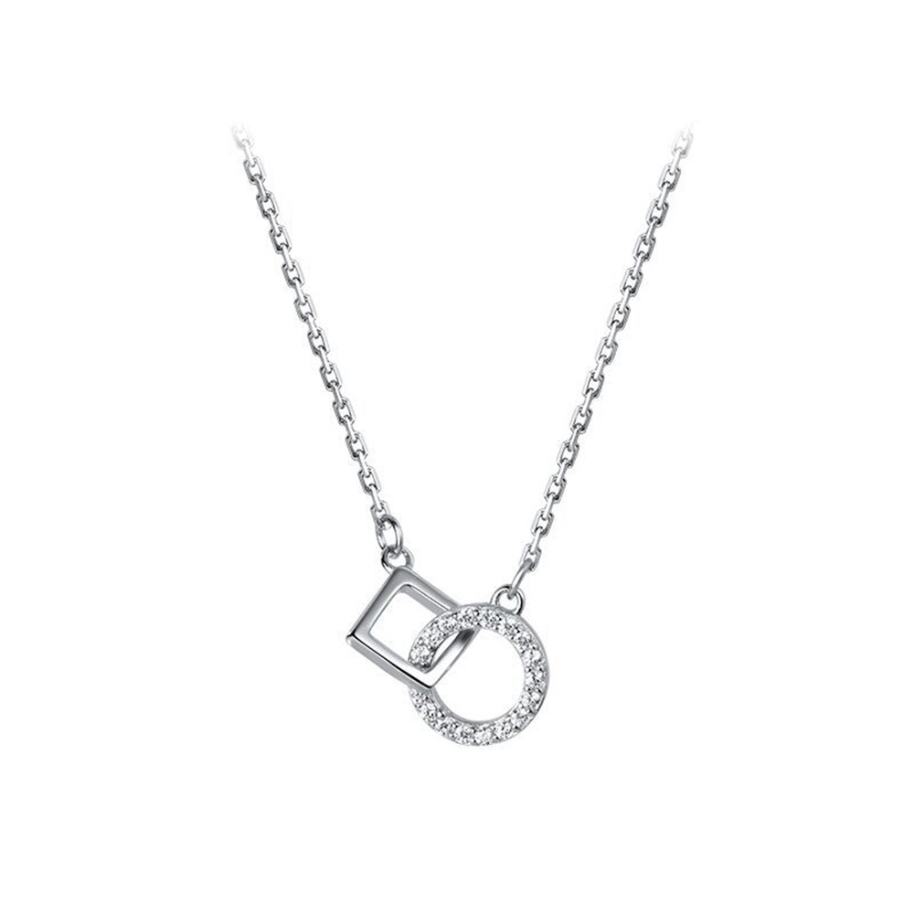 Vòng cổ Thiết Kế Mặt Hình Học Đơn Giản Sang Trọng Phong Cách Hàn Quốc