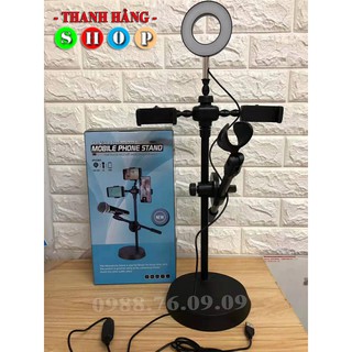 Bộ Giá đỡ Livestream có đèn Led siêu đẹp 4 in 1