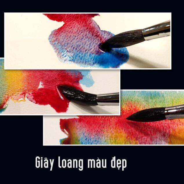 Sổ vẽ màu nước HAPPY PITTURA 250GSM vân sần các loại A4, A5 - Sổ gáy lò xo 25 tờ